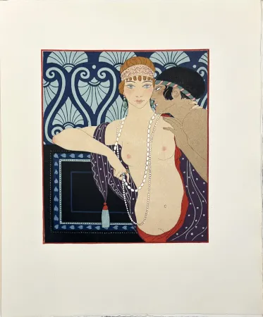 Libro Illustrato Barbier - P. Loüys. LES CHANSONS DE BILITIS. Taduit du grec. Illustrations de G. Barbier gravées sur bois par F.L. Schmied (1922)‎ 