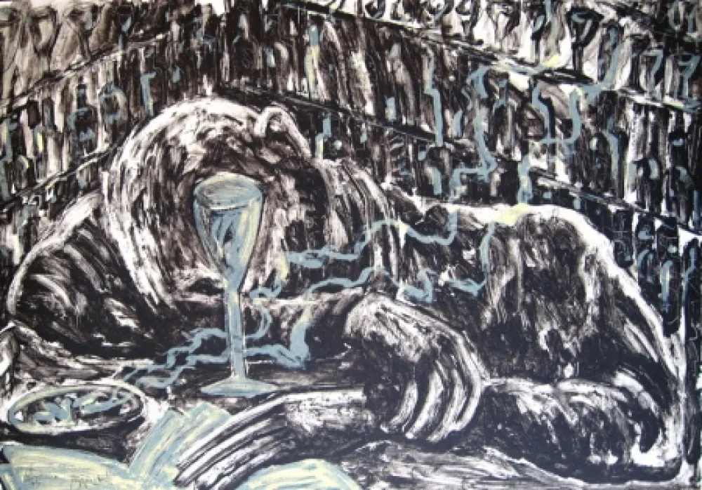 Litografia Barcelo - Homme ivre