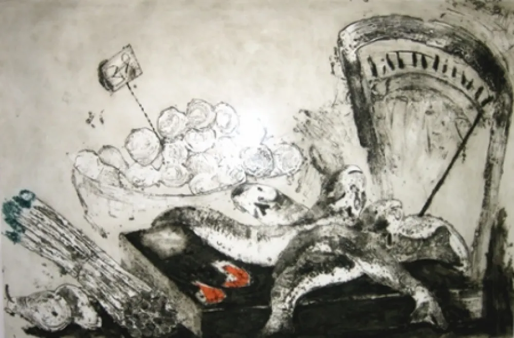 Incisione Barcelo - La balance