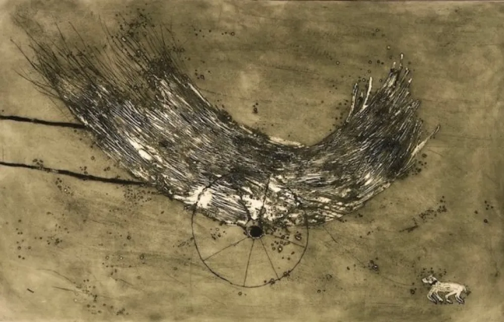 Acquaforte E Acquatinta Barcelo - La Charette de foin