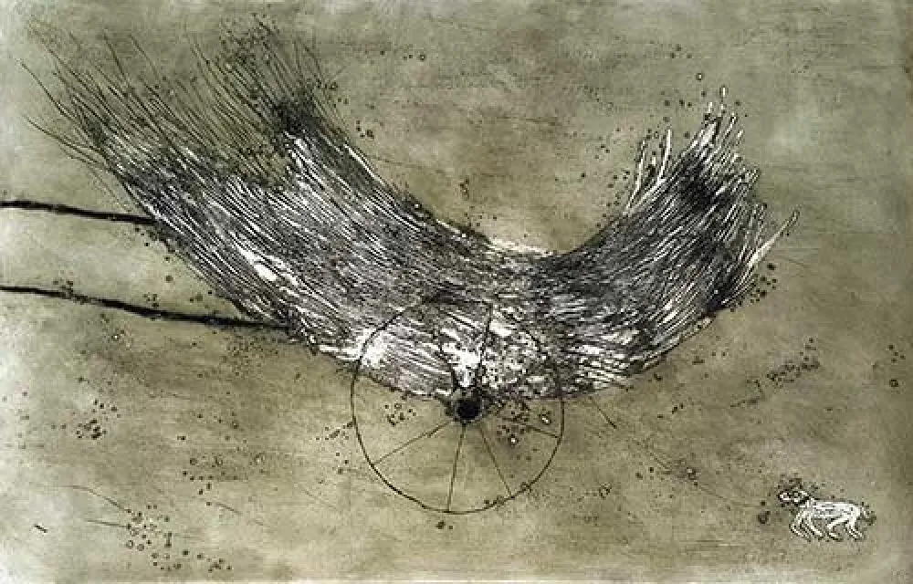 Incisione Barcelo - La charette de foin