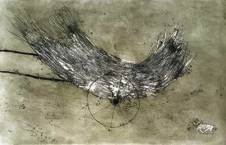 Incisione Barcelo - La charette de foin