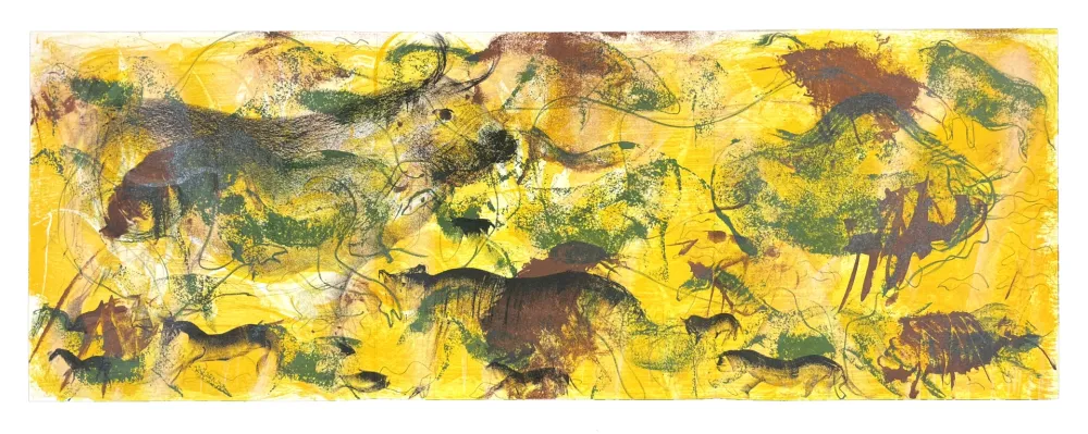 Litografia Barcelo - Le Lion / La Puce