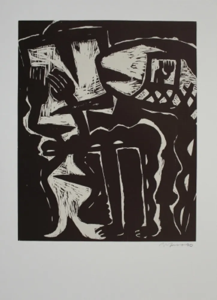 Incisione Su Legno Barfuss - Atelierbesuch / Studio Visit