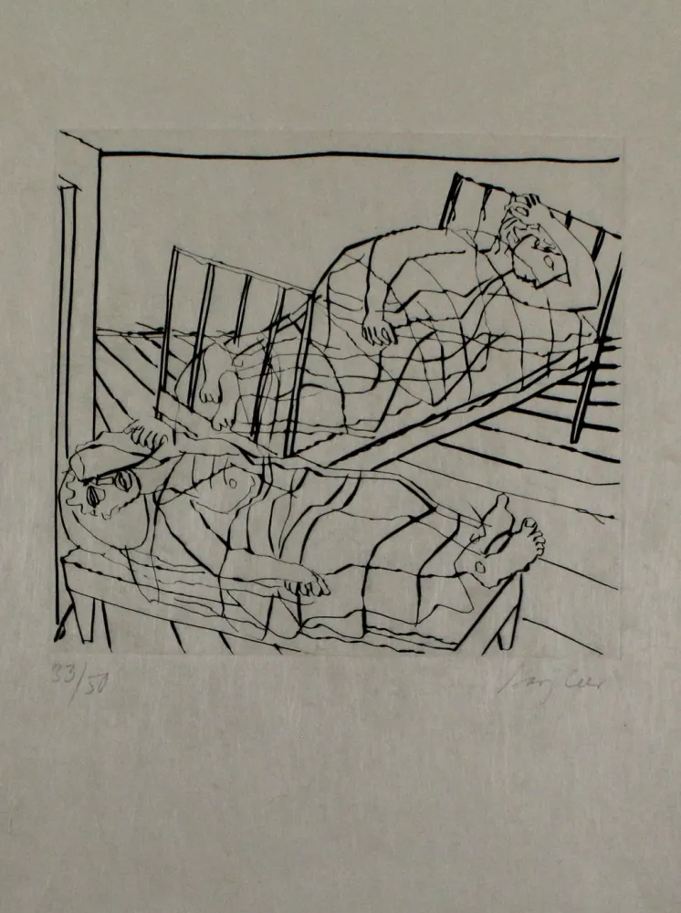 Incisione Bargheer - Der Gast