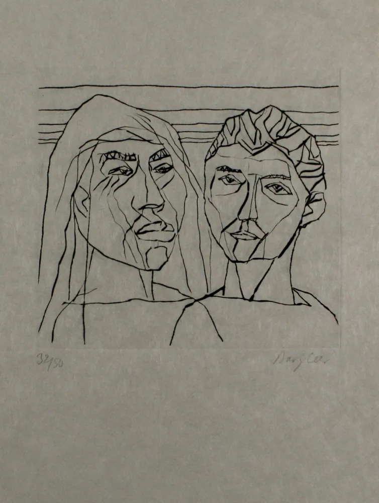 Incisione Bargheer - Der Gast