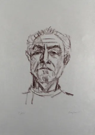 Litografia Bargheer - Selbstbildnis