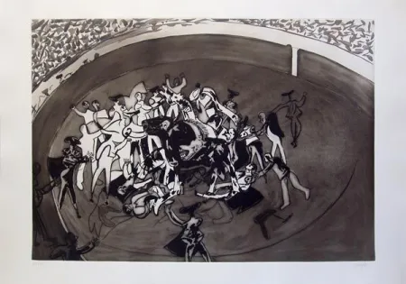 Acquaforte E Acquatinta Barjola  - Cogida