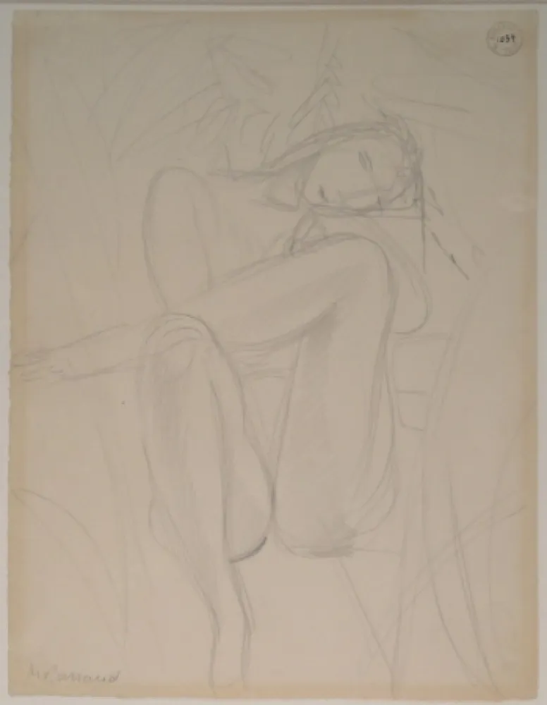 Non Tecnico Barraud - Sitzender weiblicher Akt