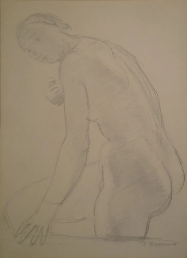 Non Tecnico Barraud - (Stehender weiblicher Akt)