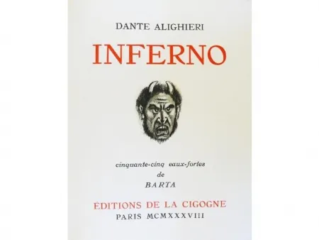 Libro Illustrato Barta - Inferno.  Cinquante-cinq eaux-fortes de Barta.