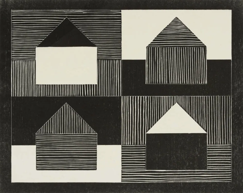 Incisione Su Legno Bartlett - Black, Grey, White, from Art Pro-Choice II