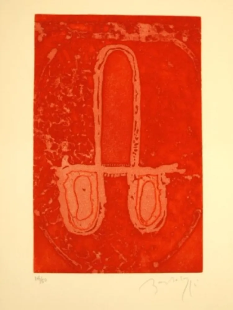 Acquaforte Bartolozzi - CARRO EN ROJO