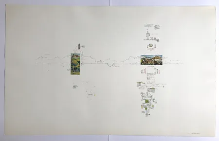 Serigrafia Baruchello - Sans titre (Rosengarten Ice Cream Sundae)