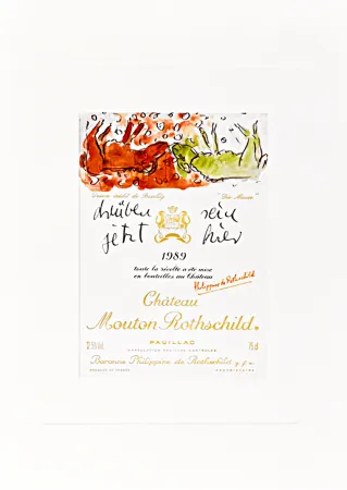 Litografia Baselitz -  Design de Georg Baselitz - “Die Mauer” 