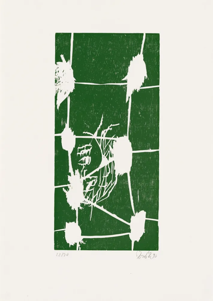 Incisione Su Legno Baselitz - 