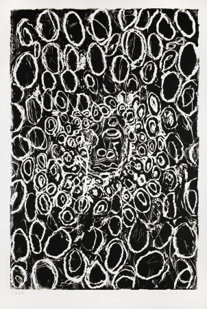 Incisione Su Legno Baselitz - Kopfe