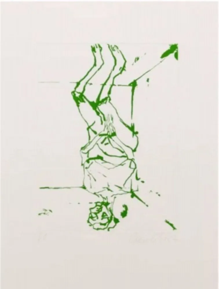 Acquaforte E Acquatinta Baselitz - Serpentine - green
