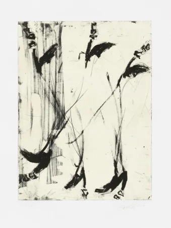 Acquaforte E Acquatinta Baselitz - Sono sei piedi