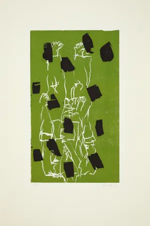 Incisione Su Legno Baselitz - 