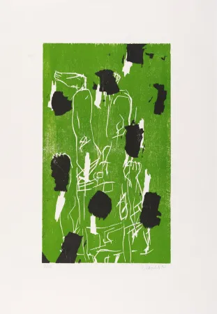 Incisione Su Legno Baselitz - 