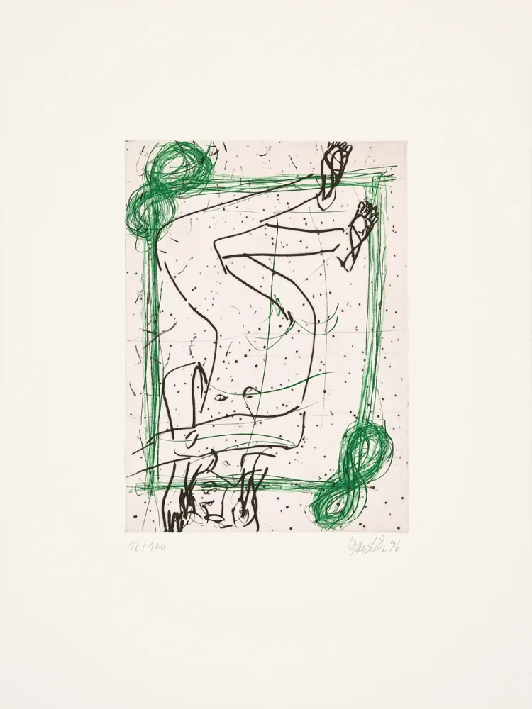 Incisione Baselitz - Untitled