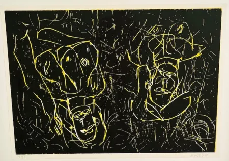 Non Tecnico Baselitz - Woman and woman
