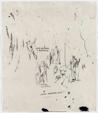 Serigrafia Basquiat - Untitled 5 (from Leonardo)