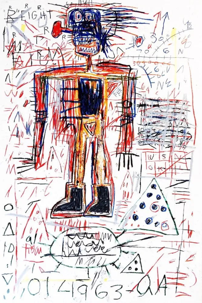 Serigrafia Basquiat - Untitled II from The Figures Portfolio