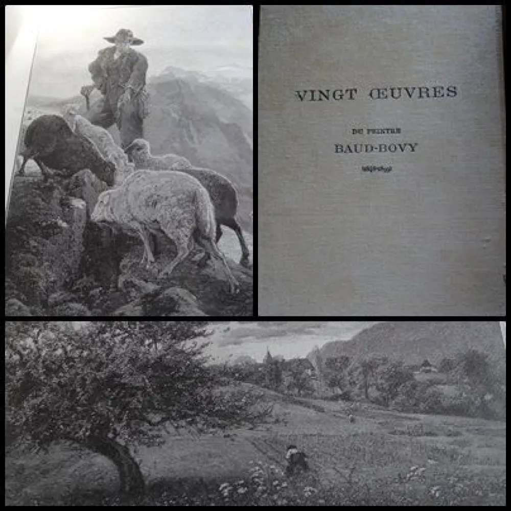 Incisione Su Legno Baud-Bovy - Vingt oeuvres du peintre Baud-Bovy (1848-1899)