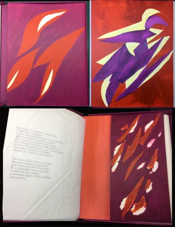 Libro Illustrato Bazaine - André Frénaud : L'ÉTAPE DANS LA CLAIRIÈRE (1995)