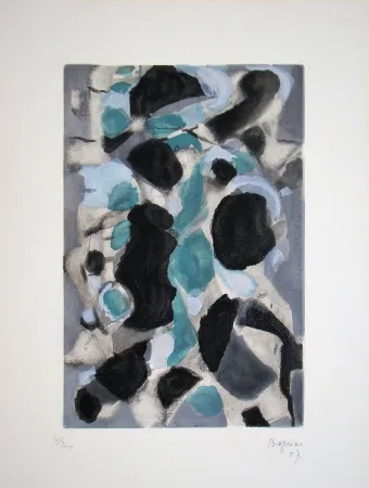 Acquaforte Bazaine - Composition, 1957