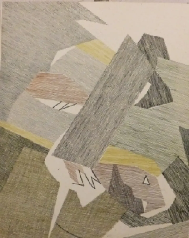 Acquaforte Beaudin - Eau- forte pour le texte Les Paysans