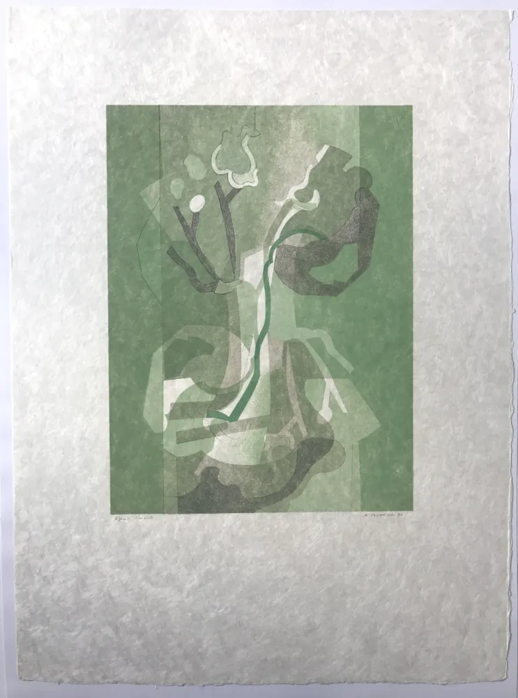 Litografia Beaudin - Fleurs I