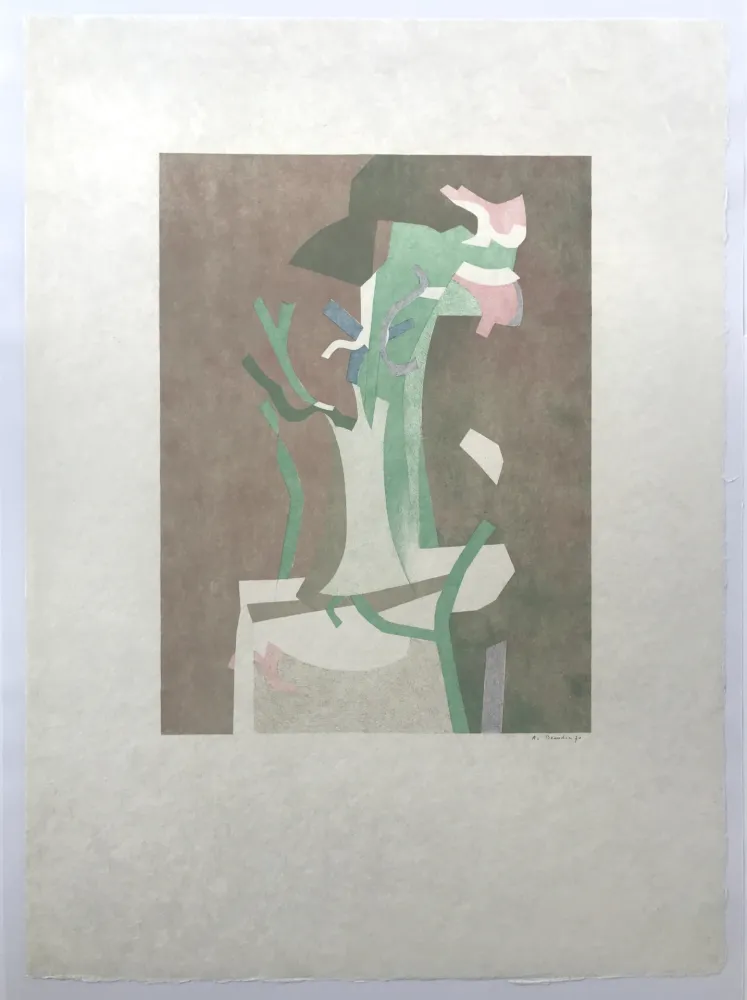 Litografia Beaudin - Fleurs II