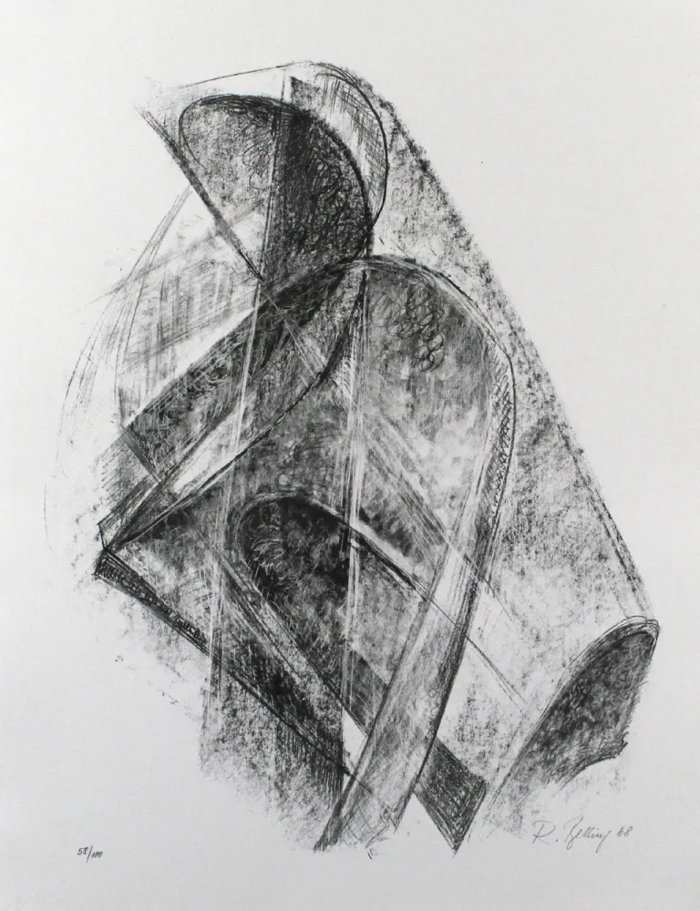 Litografia Belling - Entwurf für eine Plastik