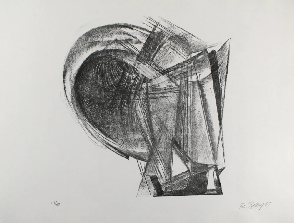 Litografia Belling - Entwurf für Metallplatten und Draht II 