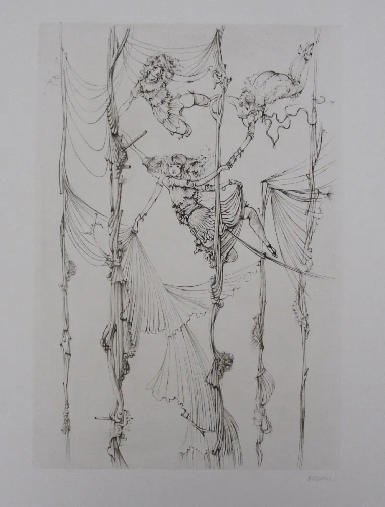 Acquaforte E Acquatinta Bellmer - Acrobates