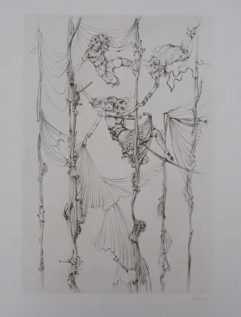 Acquaforte E Acquatinta Bellmer - Acrobates