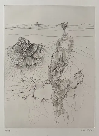 Acquaforte E Acquatinta Bellmer - Analogies 3, 1971