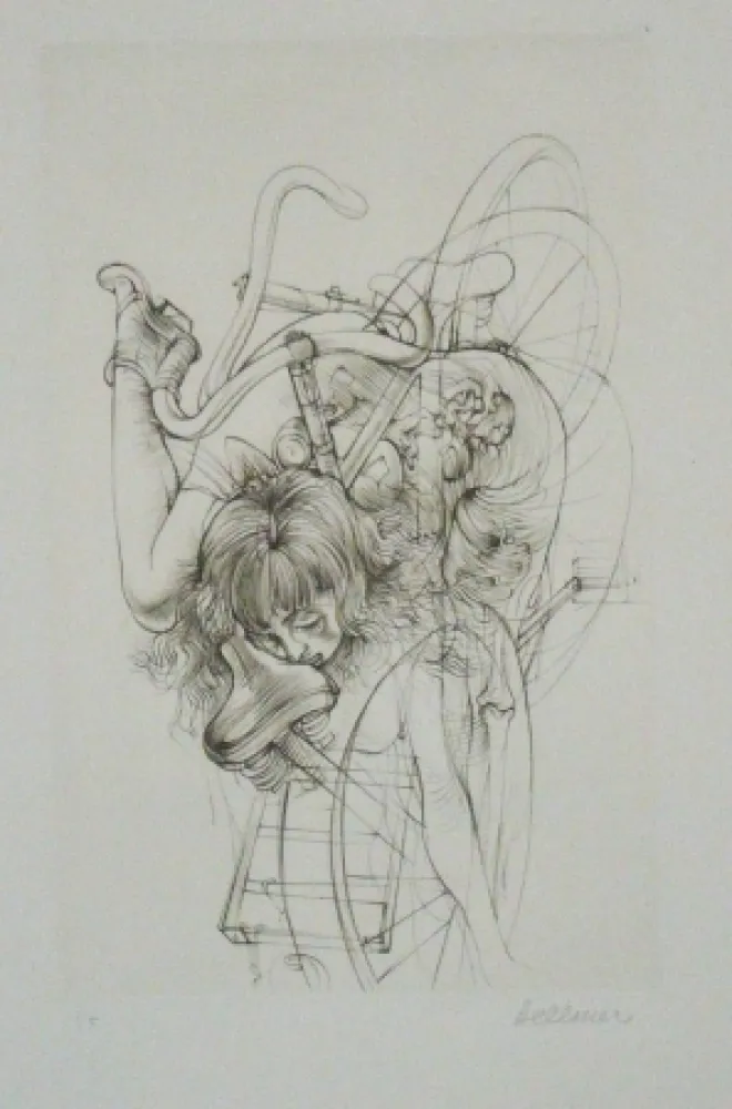 Acquaforte E Acquatinta Bellmer - Bicyclette