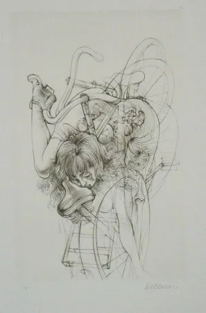 Acquaforte E Acquatinta Bellmer - Bicyclette