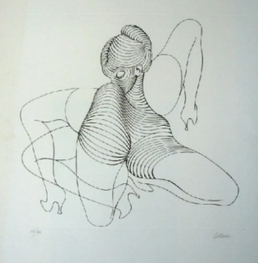 Acquaforte Bellmer - Cephalopode double