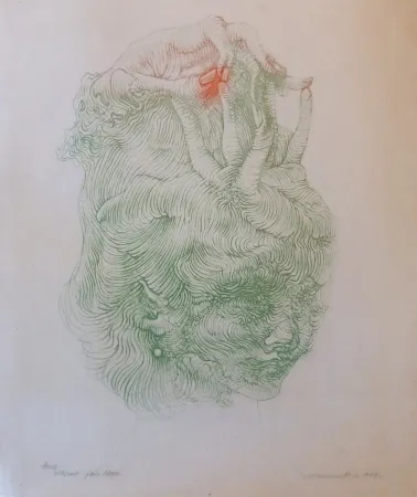 Litografia Bellmer - CHAPEAU MAIN