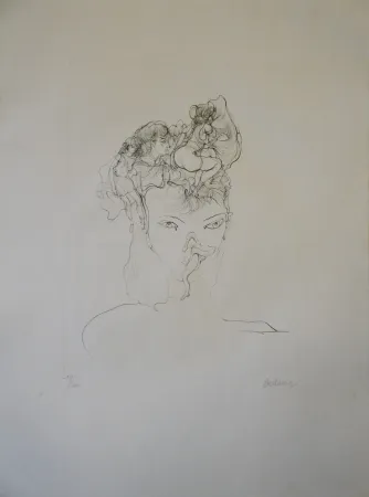 Incisione Bellmer - Jeune-fille