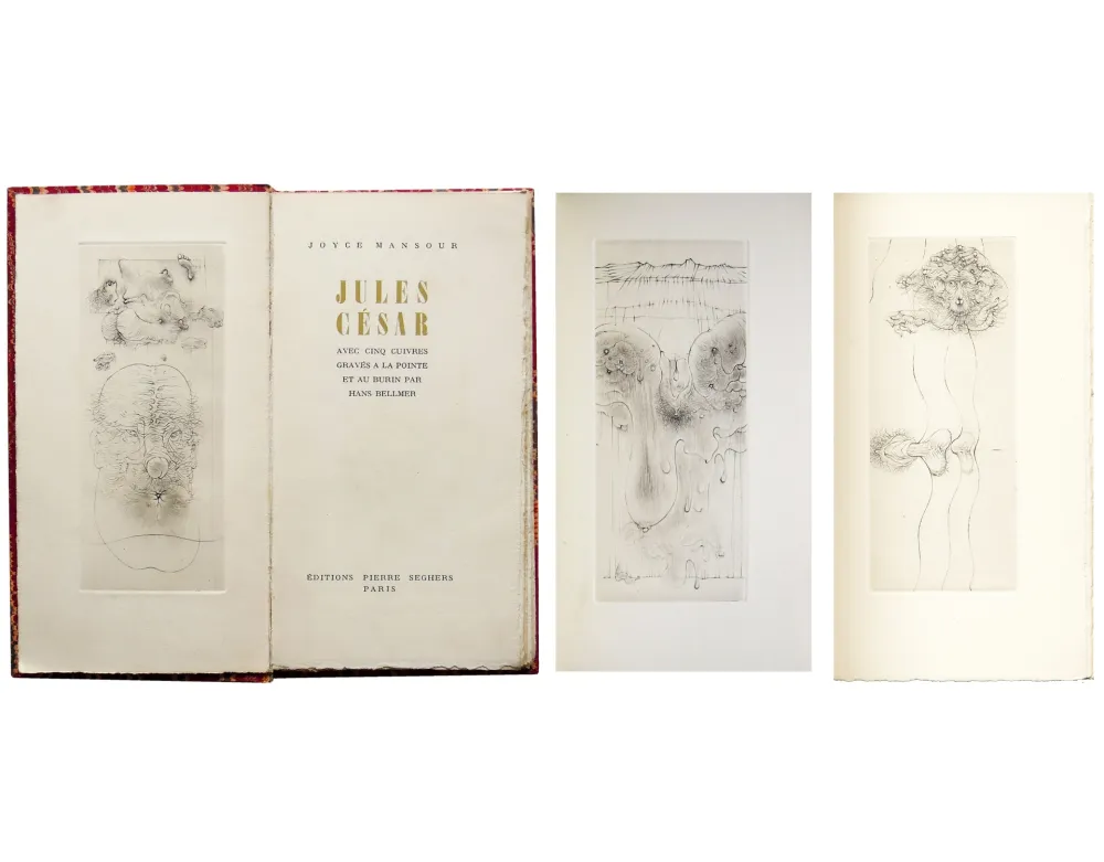 Libro Illustrato Bellmer - Joyce MANSOUR. JULES CÉSAR. Avec 5 gravures de Hans Bellmer (1955)