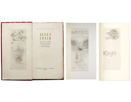 Libro Illustrato Bellmer - Joyce MANSOUR. JULES CÉSAR. Avec 5 gravures de Hans Bellmer (1955)