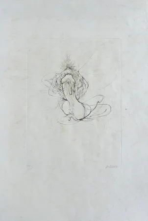 Acquaforte Bellmer - La bataille (D. 118)