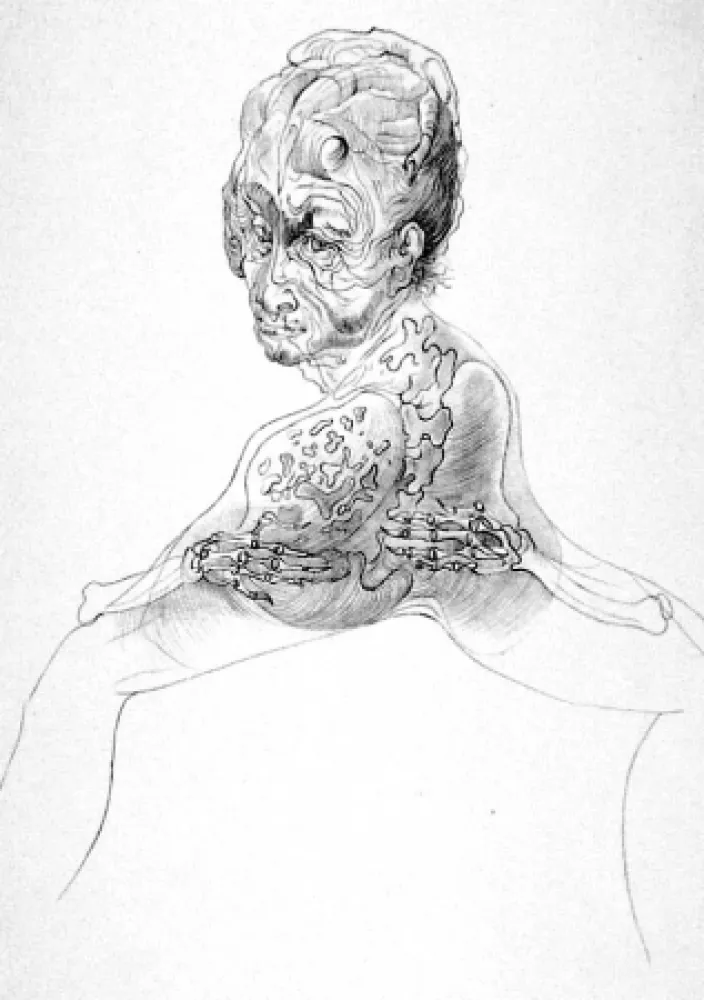 Litografia Bellmer - La morte