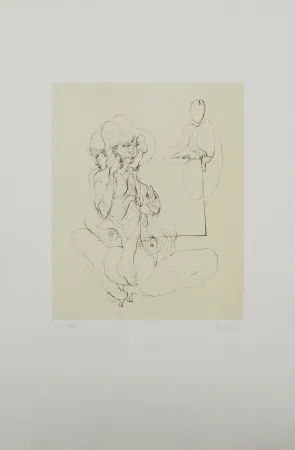 Acquaforte E Acquatinta Bellmer - La table parlante